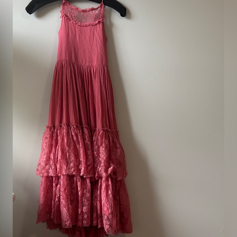 Charming Pink Tiered Kids Dress Mia Joy